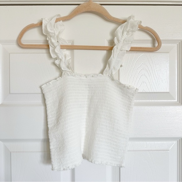 Aerie White Crop Top - Picture 1 of 3